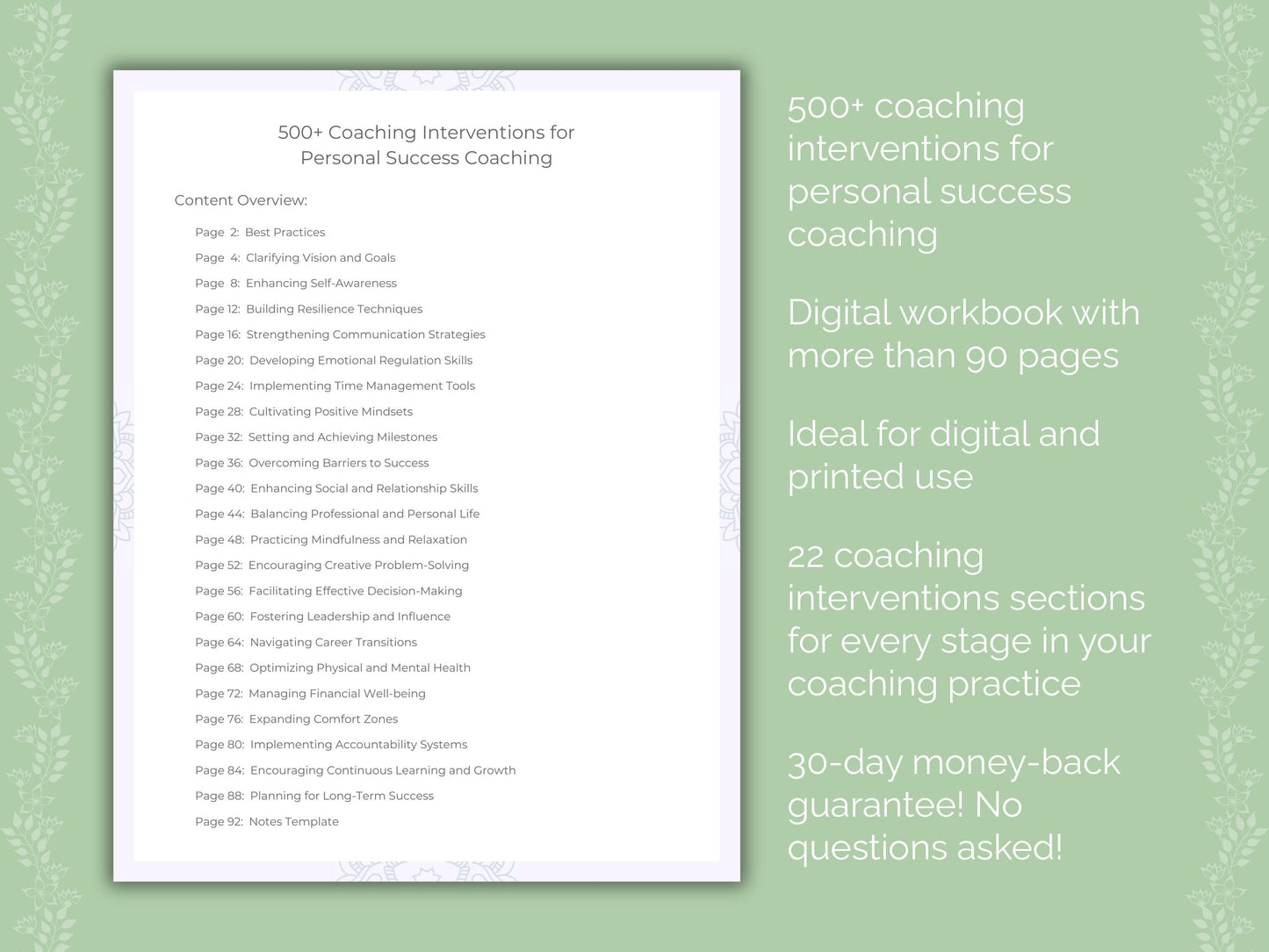 Personal Success Coaching Workbook
