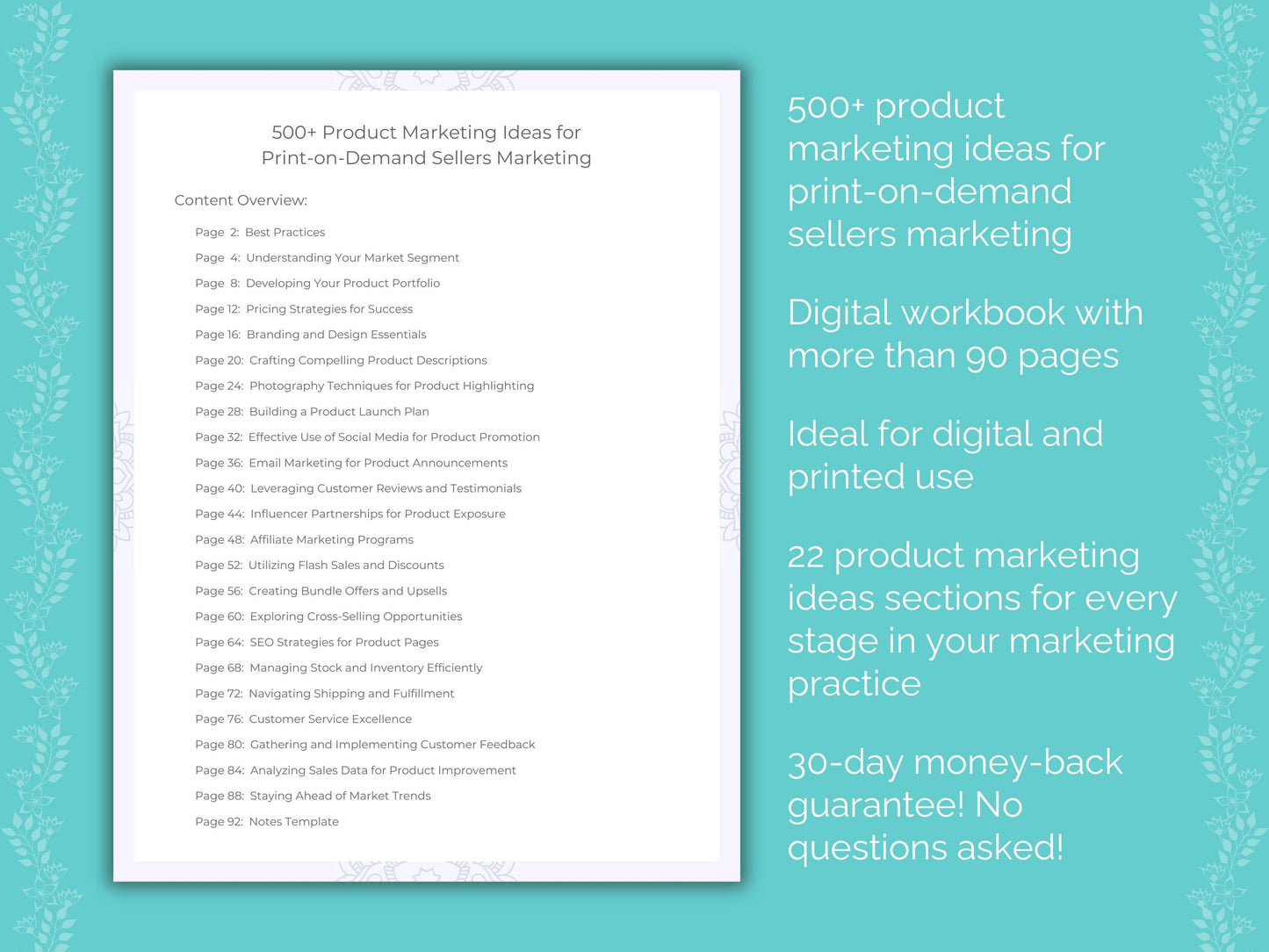 Print-on-Demand Sellers Product Marketing Ideas Resource