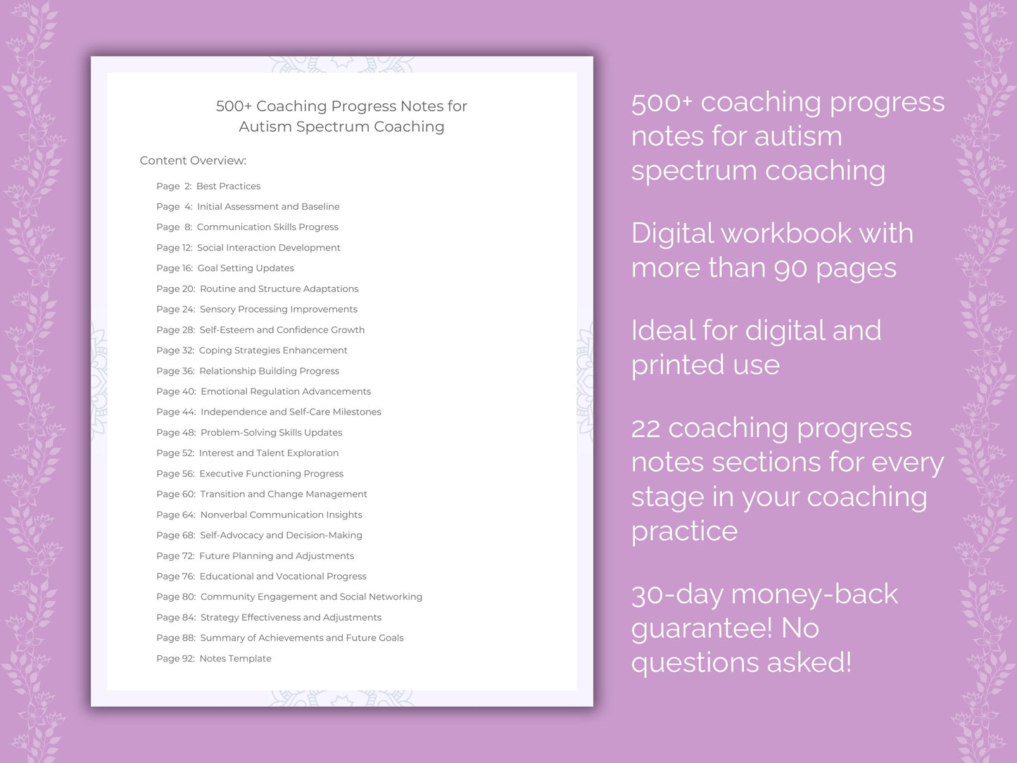 Autism Spectrum Coaching Workbook
