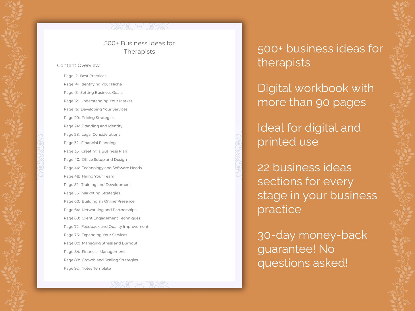 Therapists Business Workbook