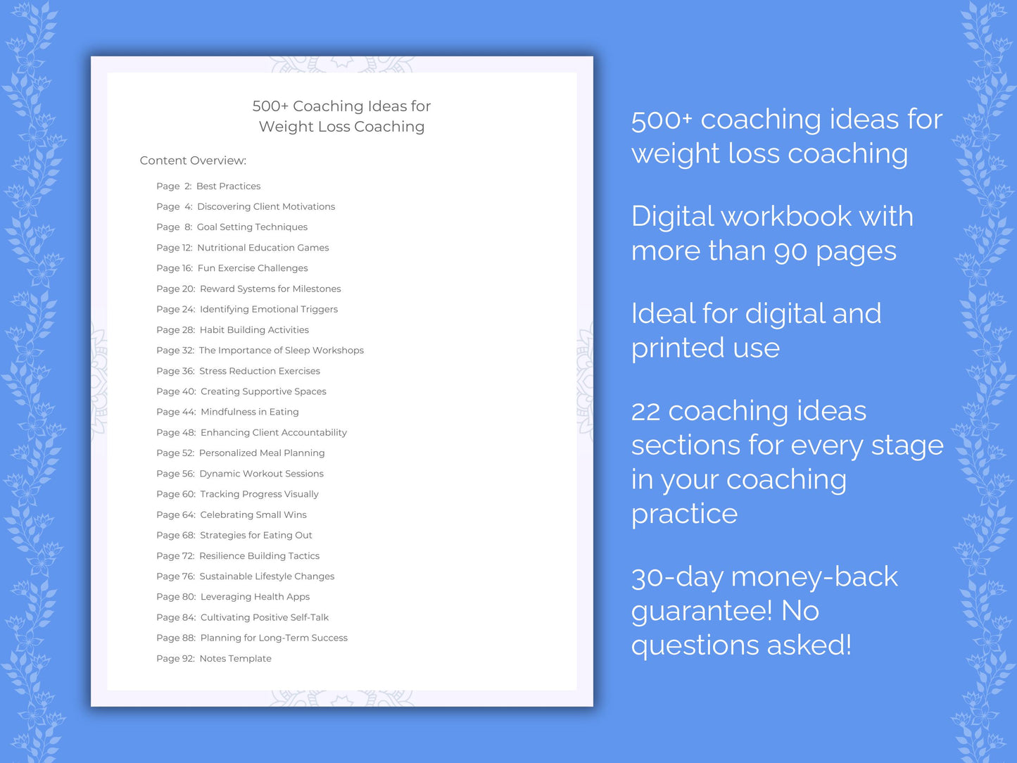 Weight Loss Coaching Ideas Resource