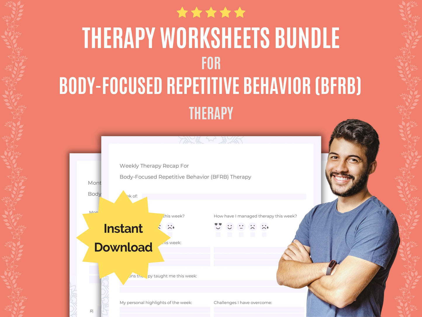 BFRB Goal Setting, BFRB Cheat Sheet, BFRB Workbooks, BFRB Therapy, Body-Focused, BFRB Planners, BFRB Tools, BFRB Resources, BFRB Counseling, BFRB Templates, BFRB Journaling, BFRB Journals, Behavior, BFRB Notes, Repetitive