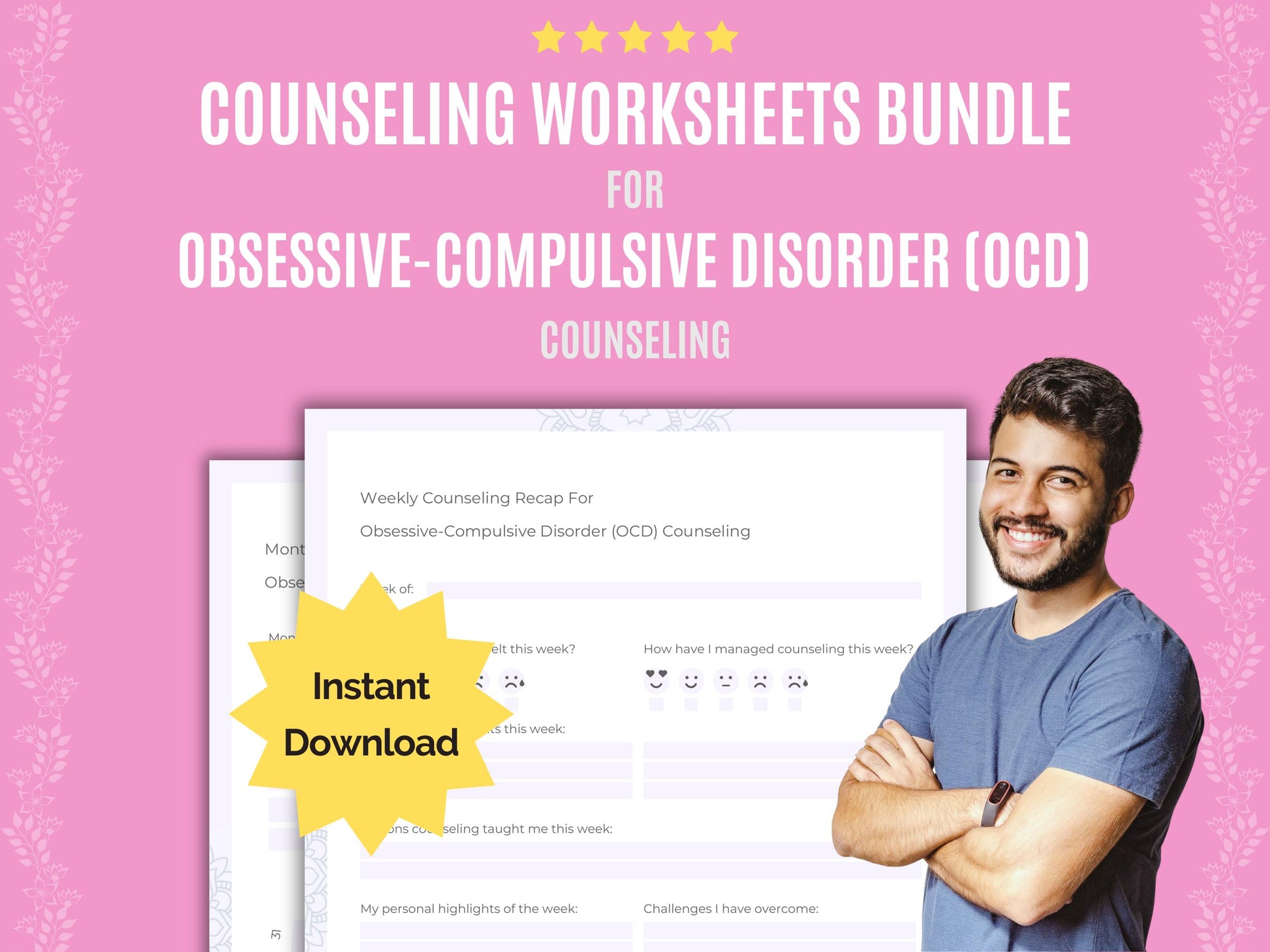 Obsessive-Compulsive Disorder (OCD) Counseling Planner