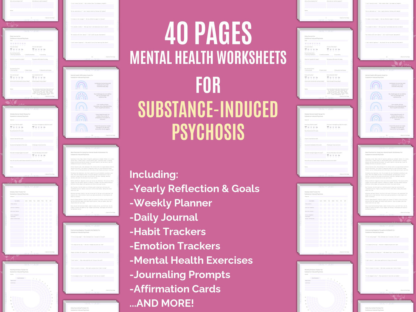 Substance Planners, Substance Resources, Substance Workbooks, Substance Journaling, Induced, Substance Mental Health, Drugs, Substance Tools, Goal Setting, Psychosis, Substance Journals, Substance Templates, Substance Counseling, Substance Notes, Substance Therapy, Cheat Sheet