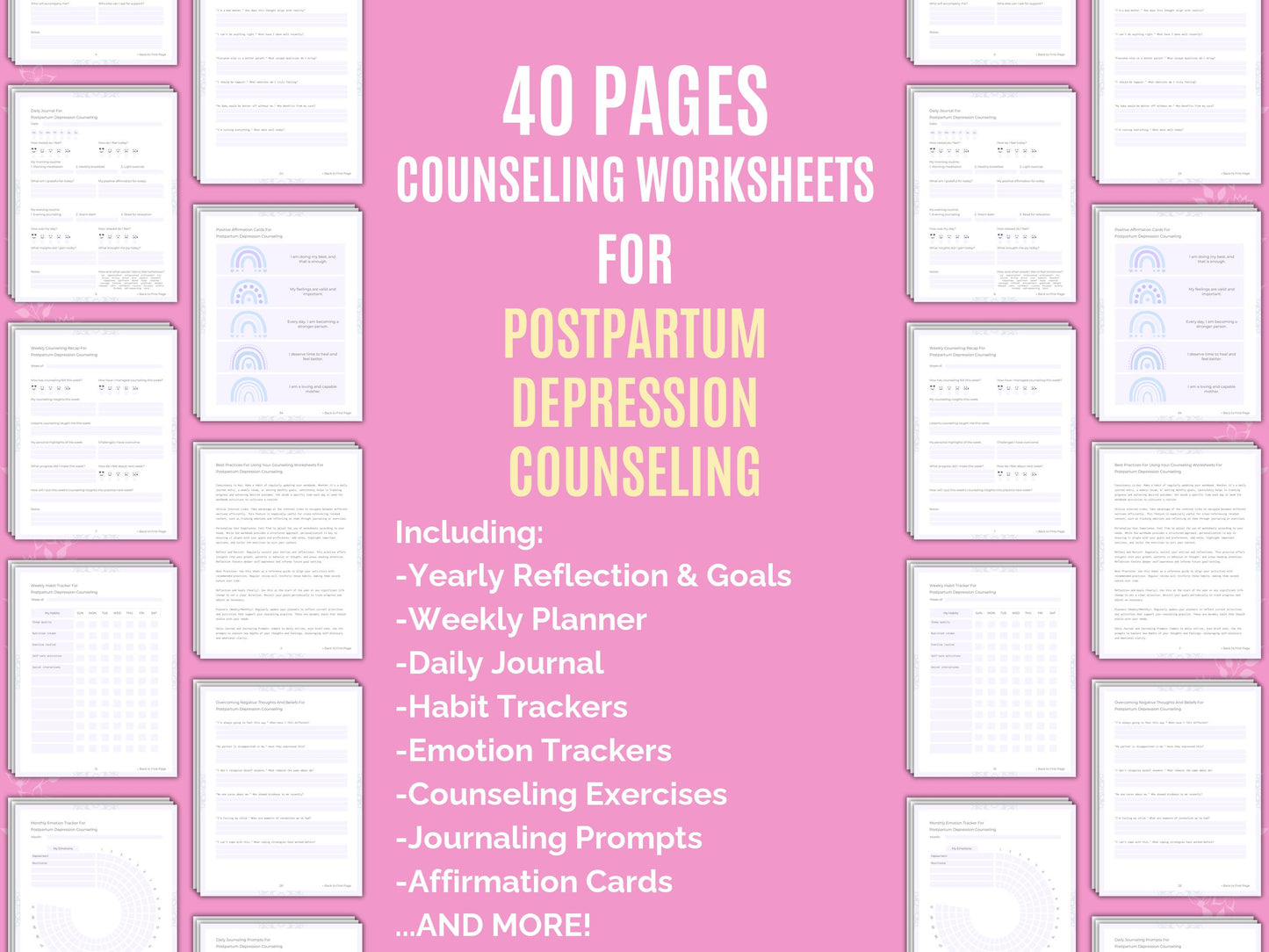 Postpartum Depression Counseling Workbook