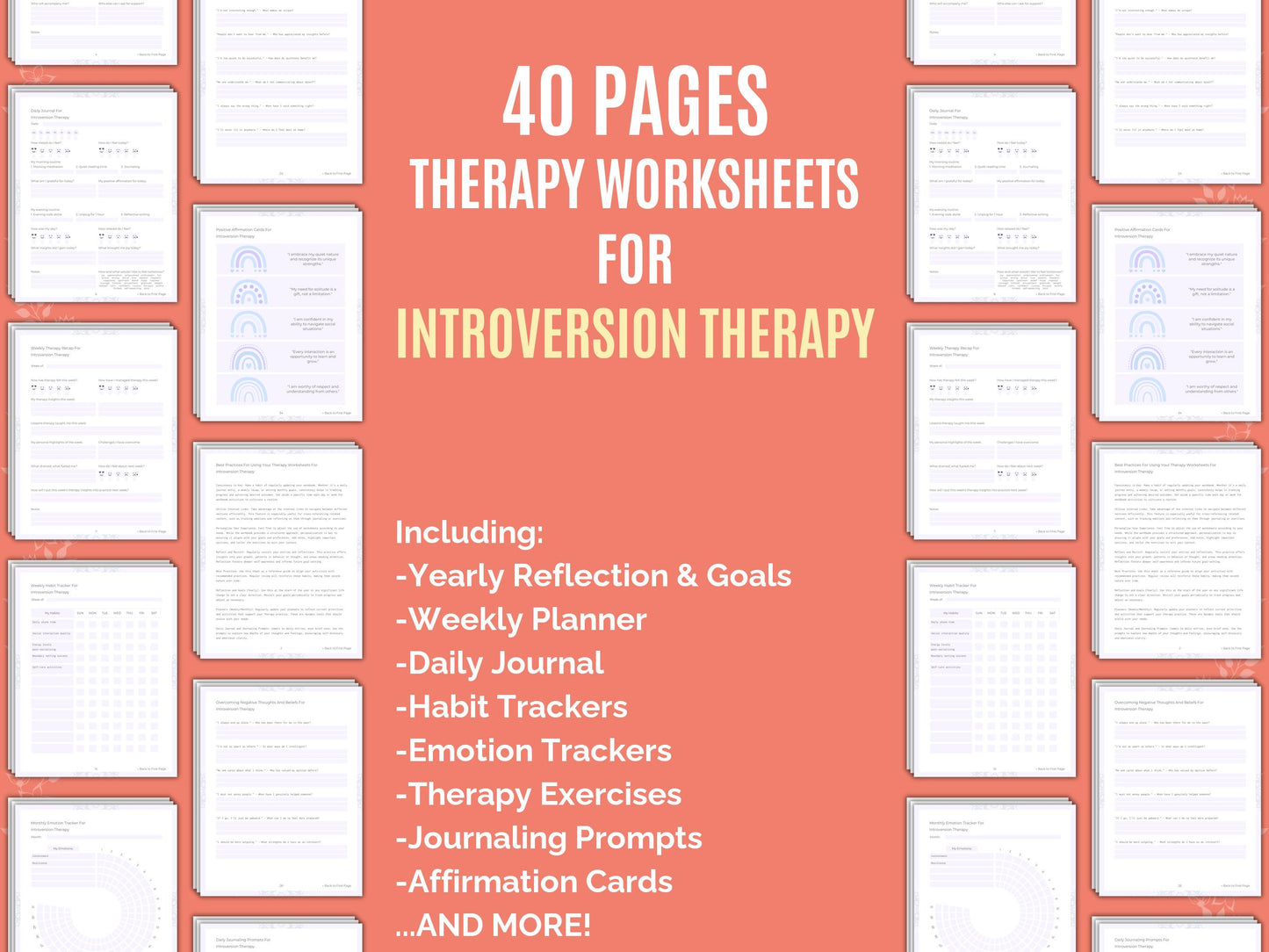 Goal Setting, Counseling, Introverts Templates, Introverts Planners, Introverts Workbooks, Journaling, Introverts Therapy, Introverts Tools, Introverts Notes, Introverts Journals, Cheat Sheet, Introverts Resources