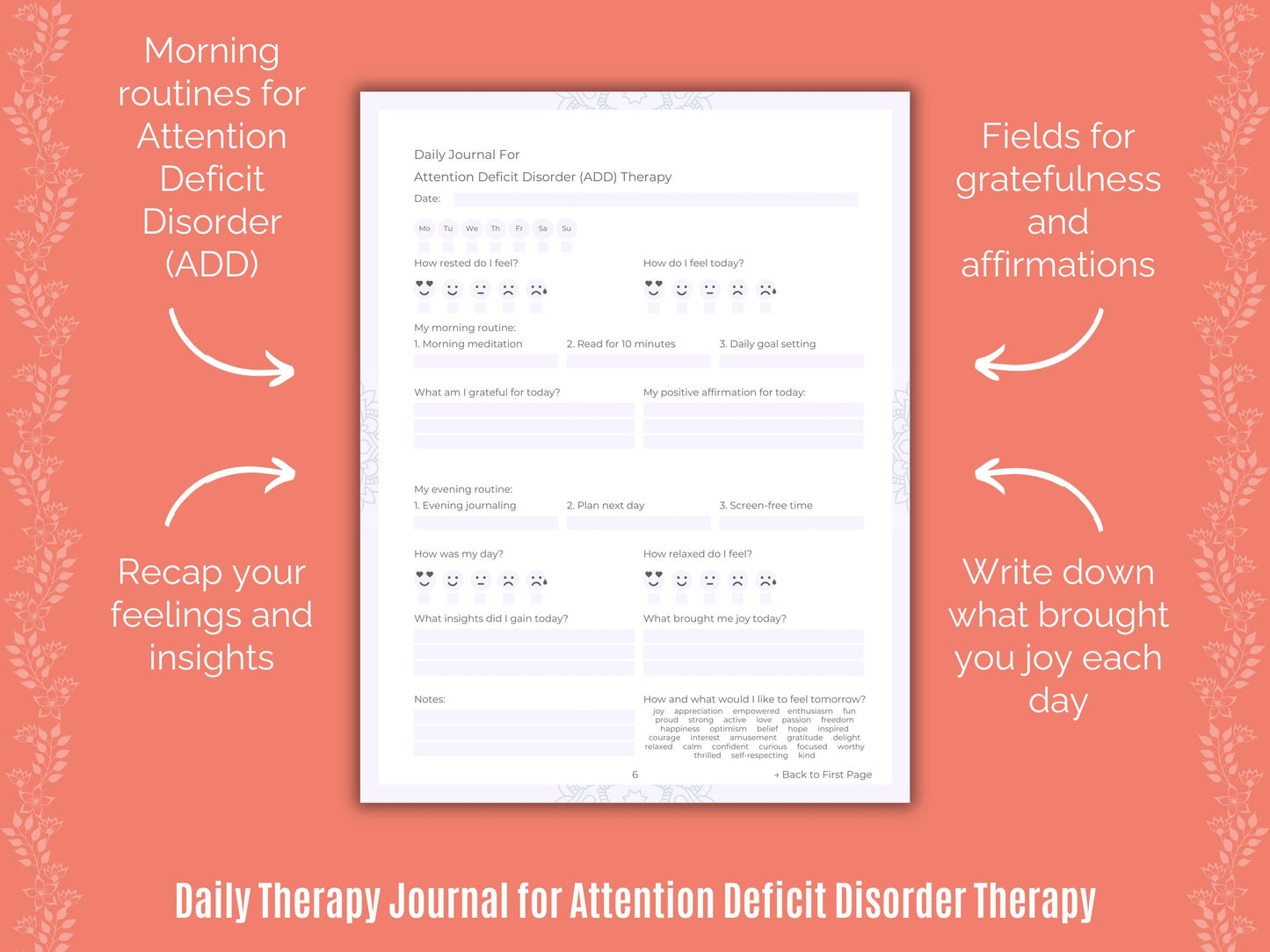 ADD Notes, Attention, ADD Templates, ADD Journals, ADD Workbooks, Deficit, ADD Cheat Sheet, ADD Resources, ADD Therapy, ADD Journaling, ADD Tools, ADD Planners, ADD Goal Setting, ADD Counseling, Disorder