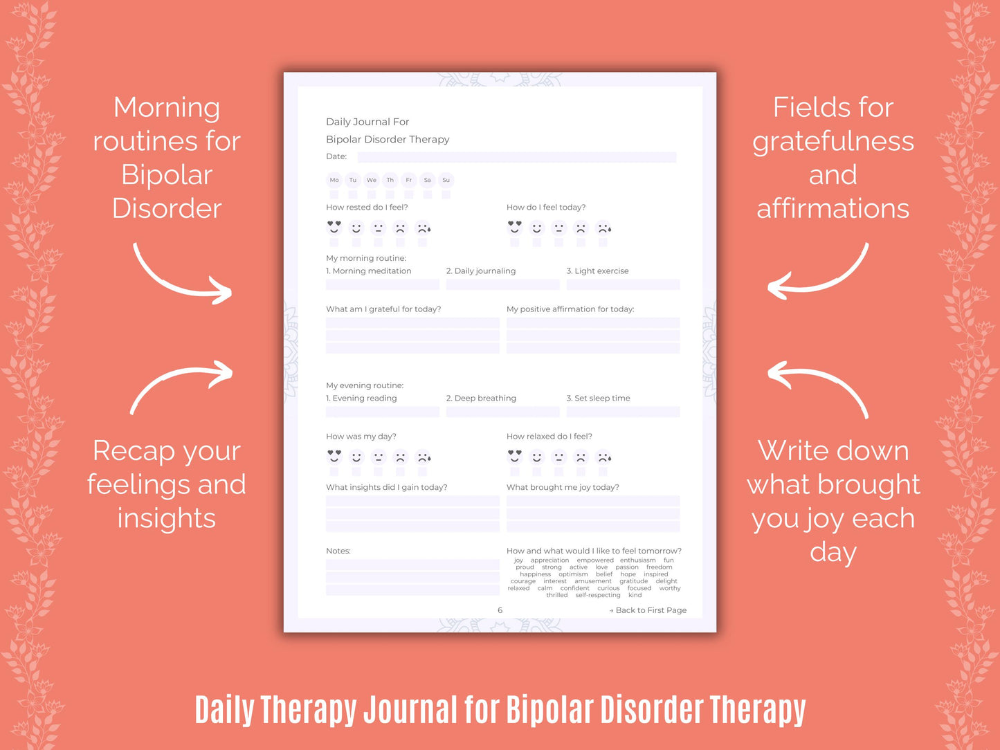 Workbooks, Goal Setting, Templates, Resources, Notes, Planners, Journals, Tools, Therapy, Counseling, Journaling, Cheat Sheet, Bipolar Disorder Therapy