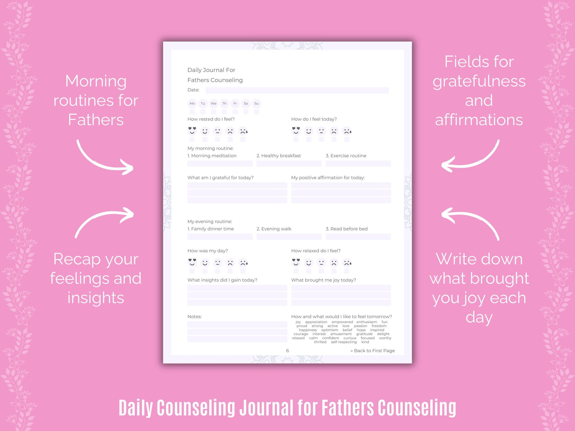 Fathers Counseling Cards