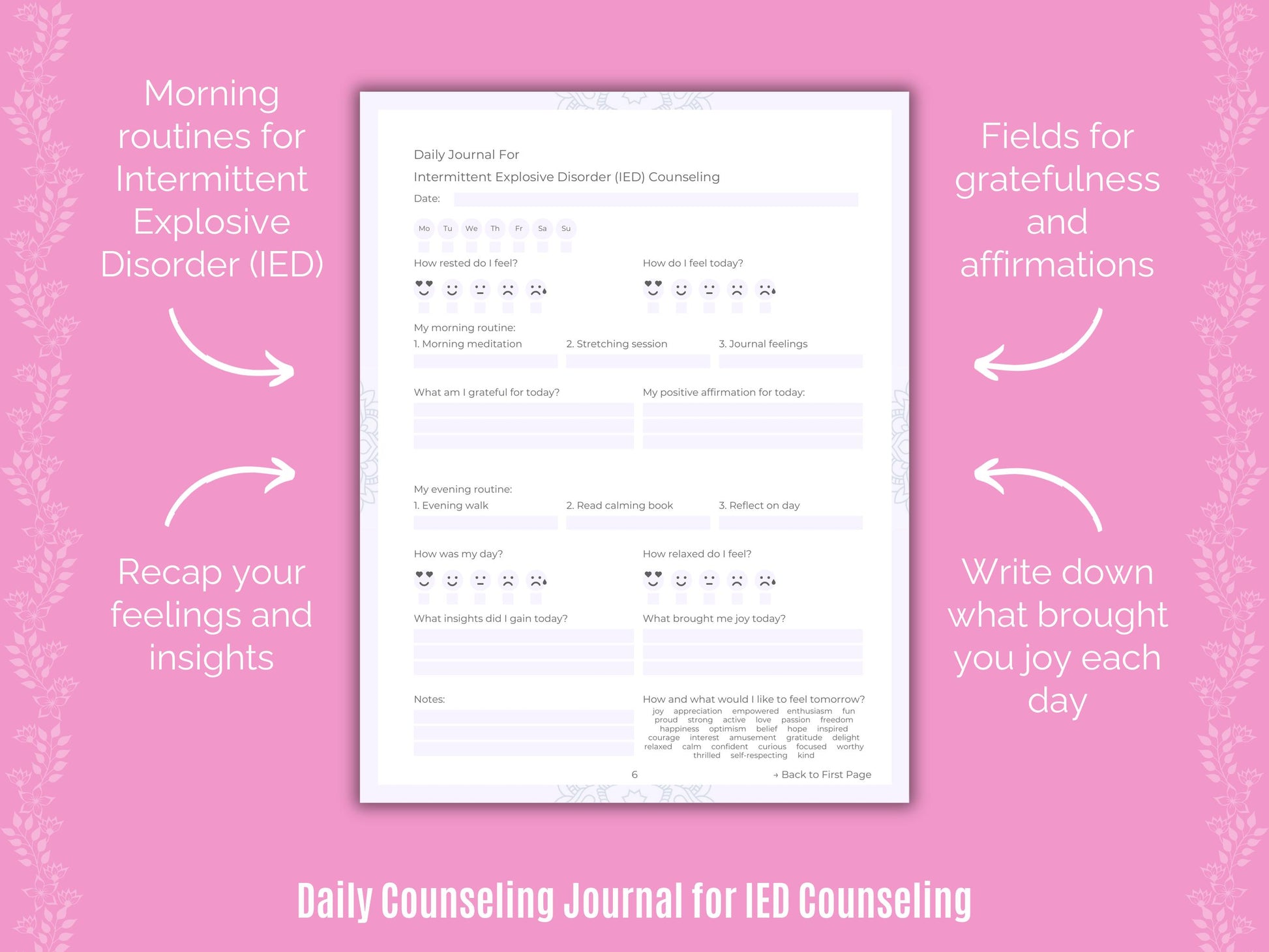 Intermittent Explosive Disorder (IED) Counseling Tracker
