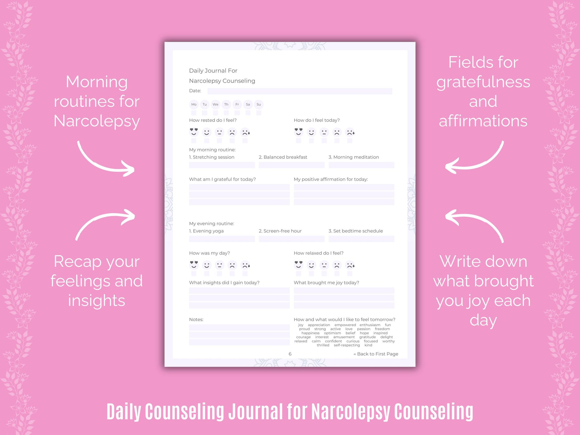 Narcolepsy Counseling Workbook