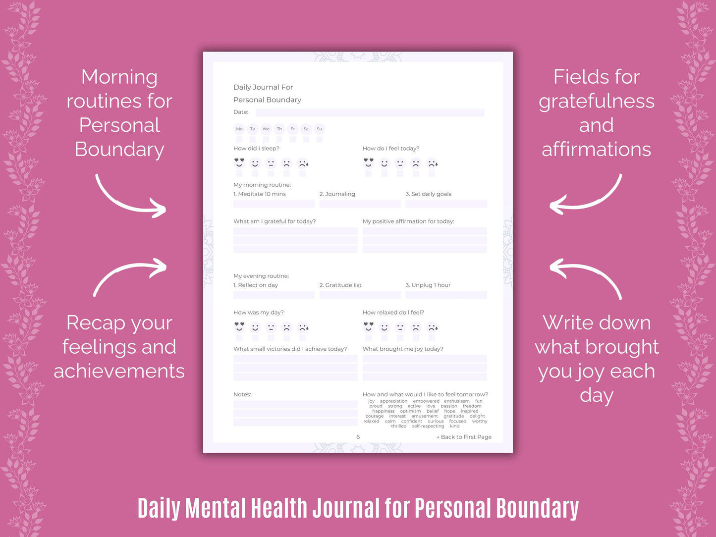 Personal Cheat Sheet, Personal Resources, Personal Journals, Goal Setting, Personal Workbooks, Personal Therapy, Personal Counseling, Personal Tools, Boundary, Personal Templates, Personal Notes, Personal Planners, Personal Journaling, Personal Mental Health