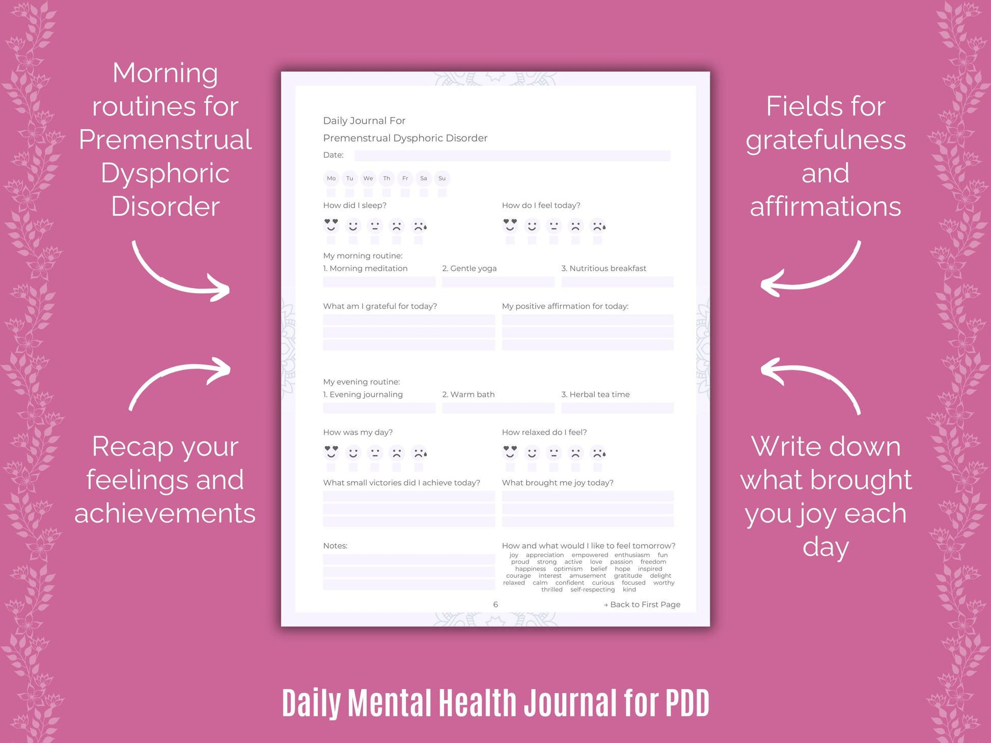 Cheat Sheet, Resources, Journals, Premenstrual Notes, Disorder, Dysphoric, Premenstrual Therapy, Premenstrual Mental Health, Planners, Counseling, Templates, Workbooks, Journaling, Goal Setting, Premenstrual Tools