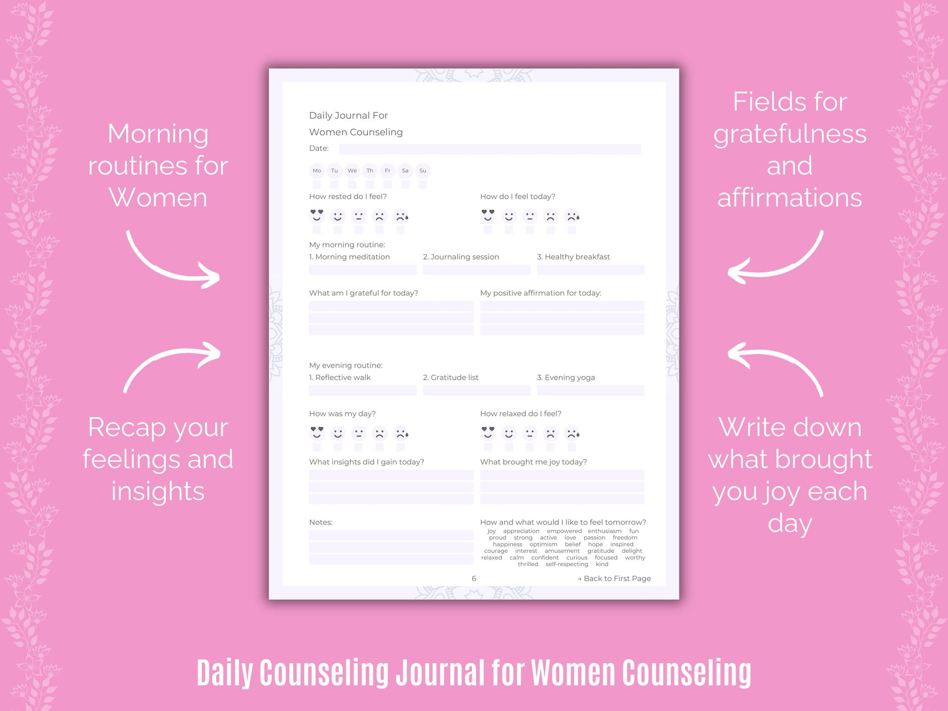Women Counseling Planner