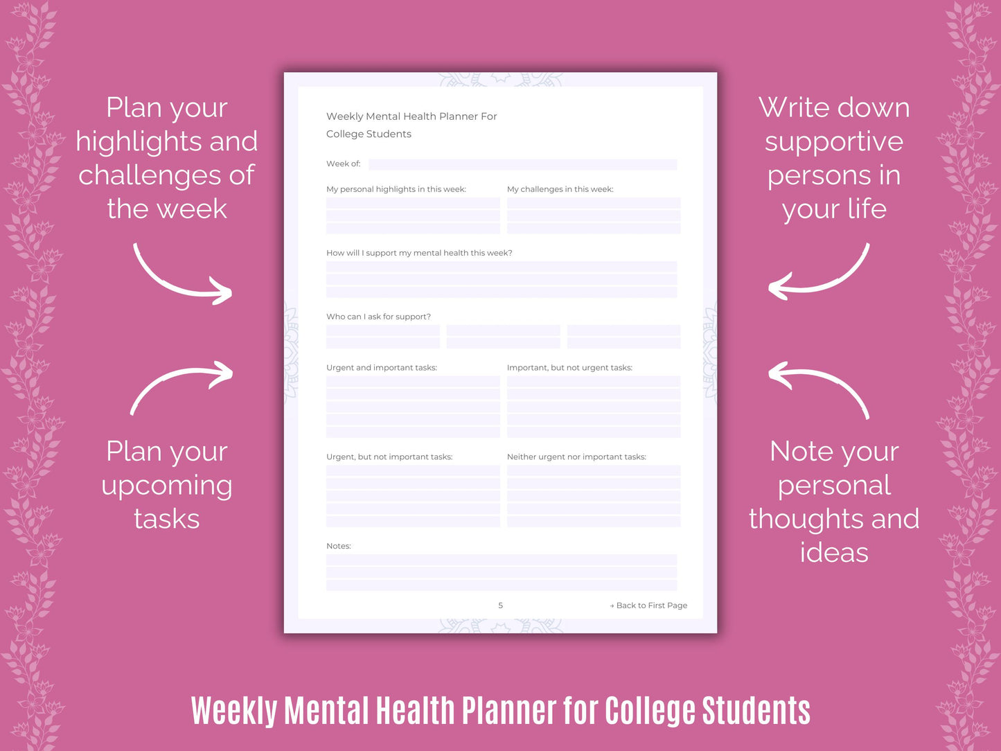 College Goal Setting, College Cheat Sheet, College Workbooks, College Journaling, Student, College Notes, College Templates, College Mental Health, College Therapy, College Resources, College Tools, College Journals, College Counseling, College Planners