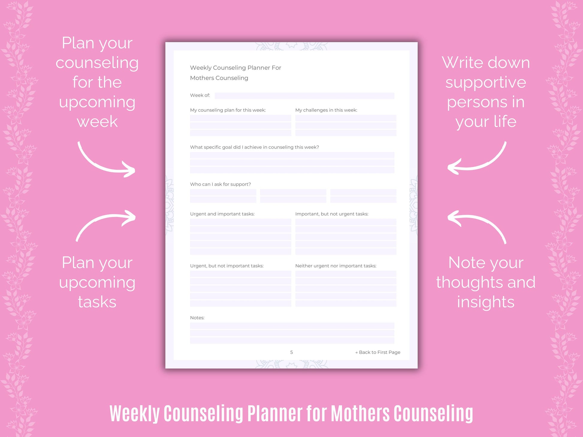 Mothers Counseling Journal