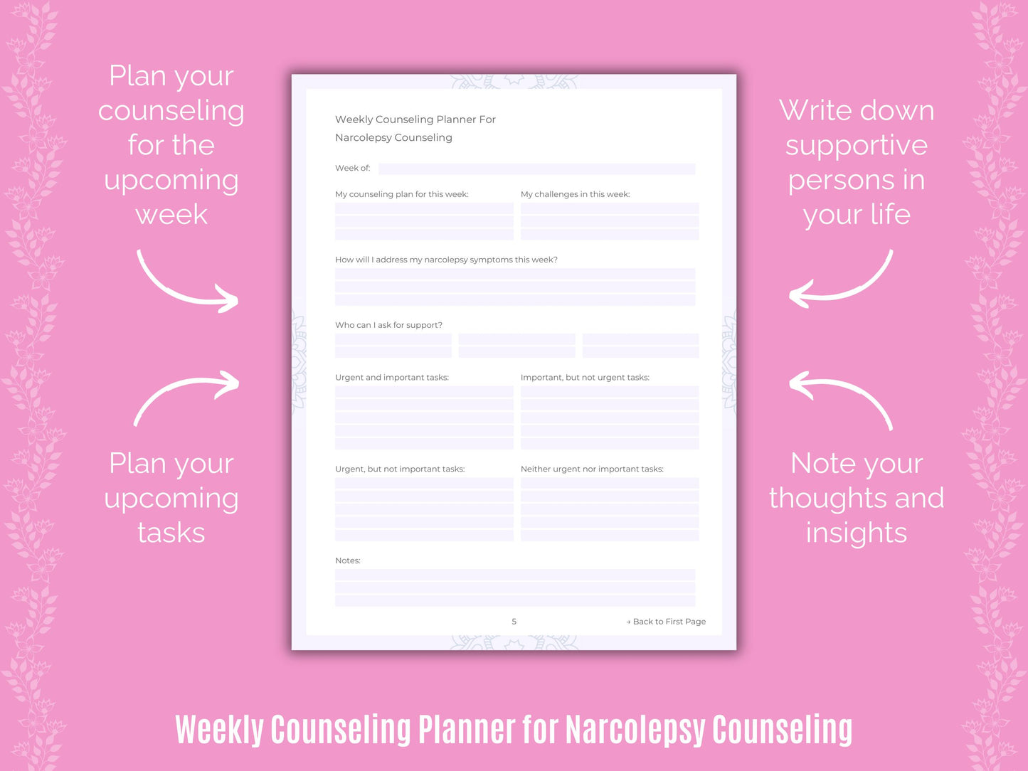 Narcolepsy Counseling Resource