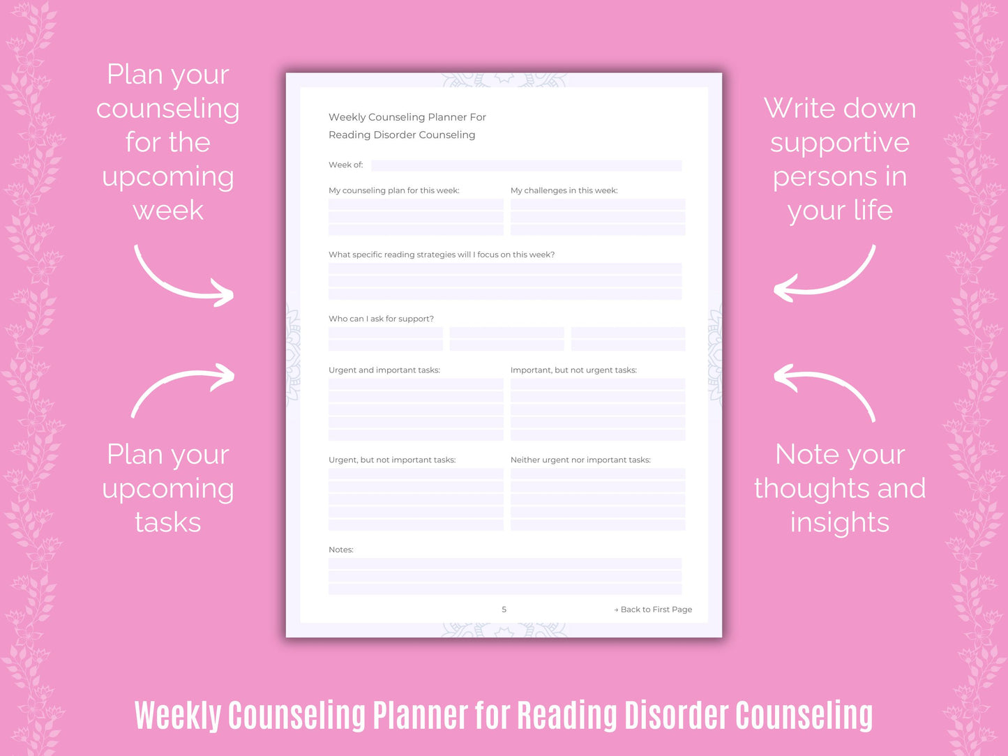 Reading Disorder Counseling Resource