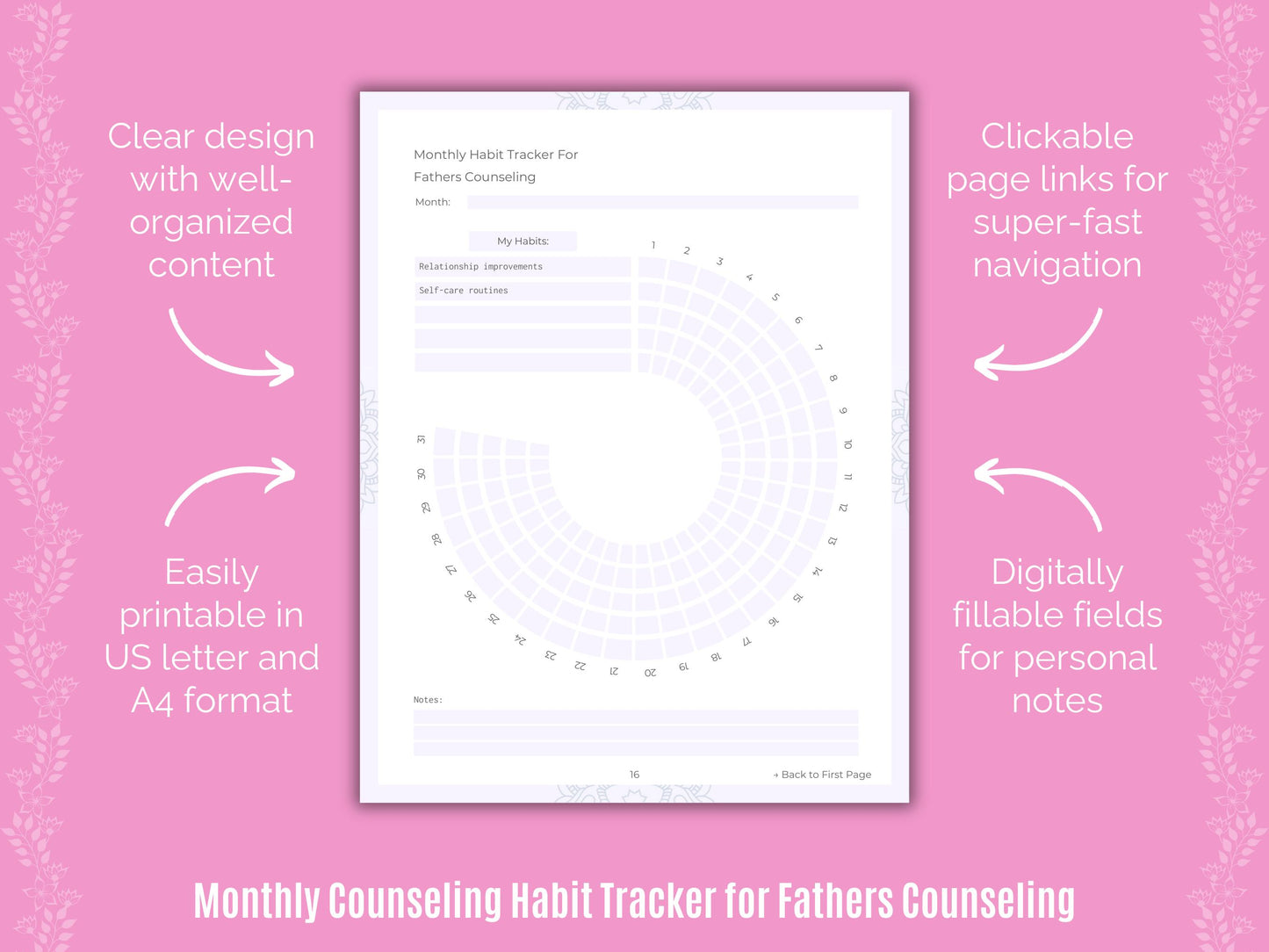 Fathers Counseling Worksheets