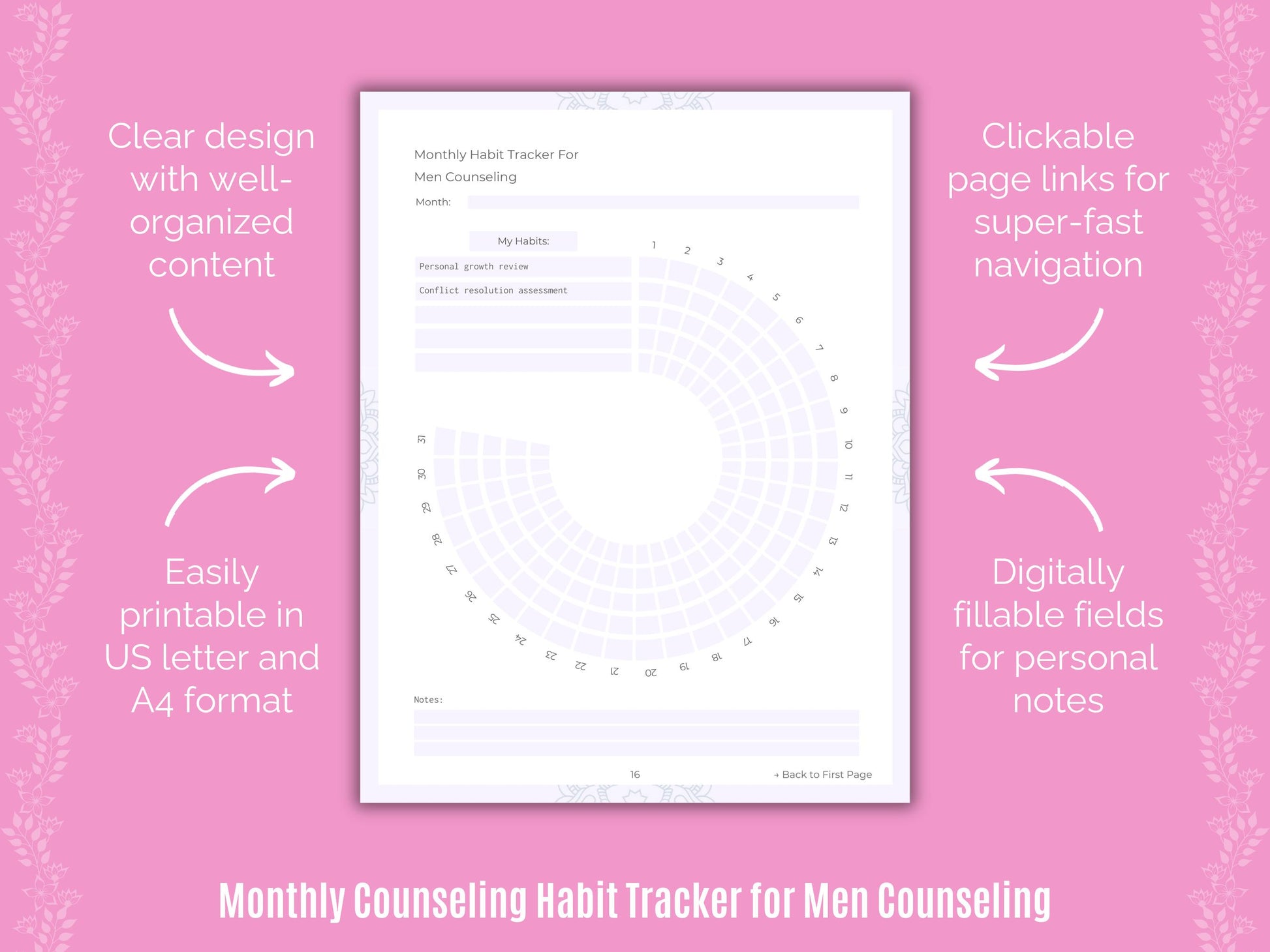 Men Counseling Worksheets