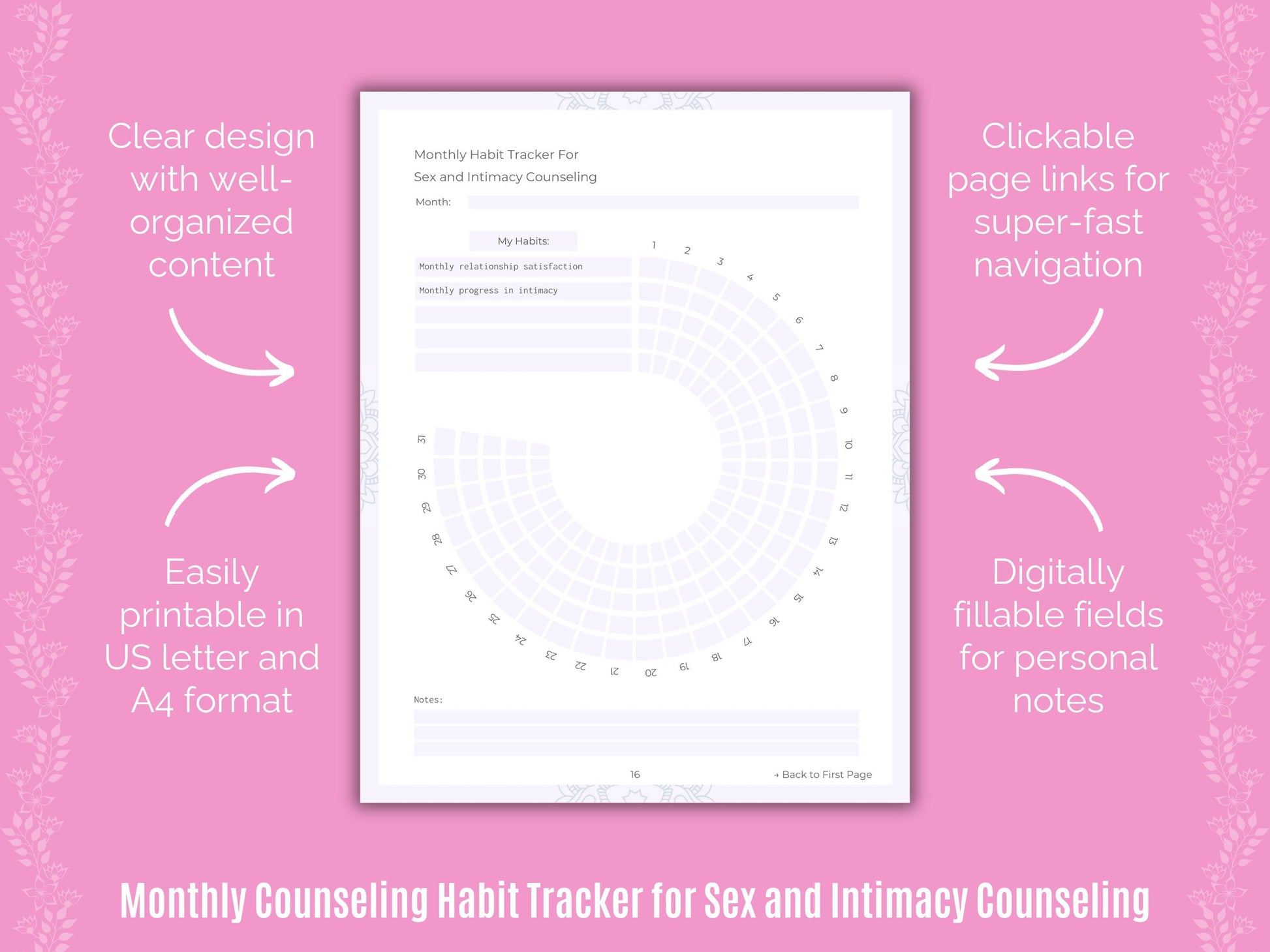 Sex and Intimacy Counseling Planner